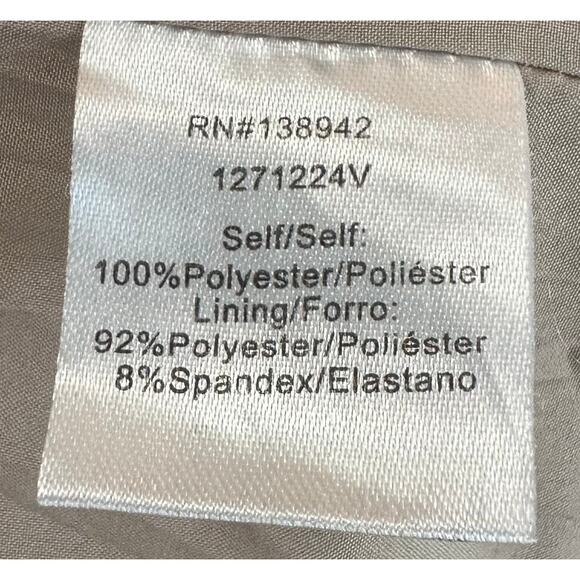 2/$30 ontwelfth Champagne Metallic Pants Pleated Straight Leg Shimmer Size M - Picture 10 of 11